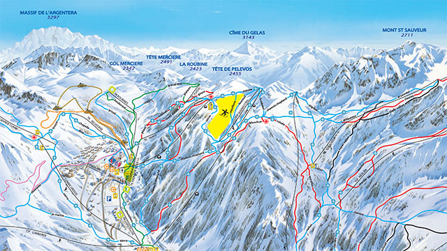 Isola 2000 Piste Map